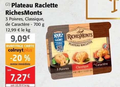 Plateau Raclette RichesMonts