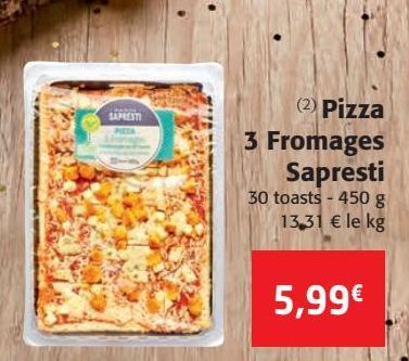 Pizza 3 Fromages Sapresti 
