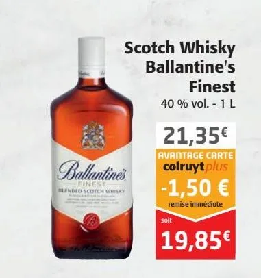 scotch whisky ballantine's finest 