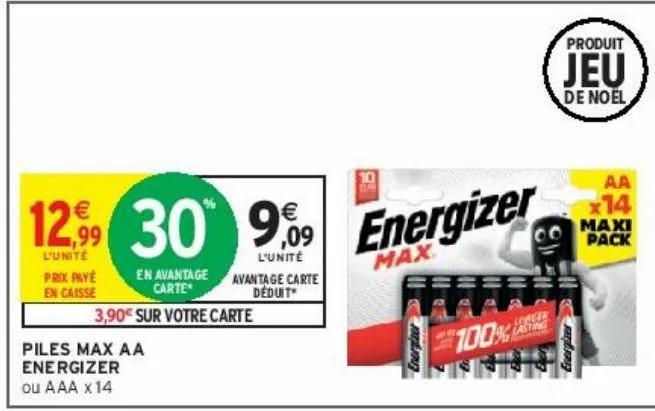 piles max aa energizer