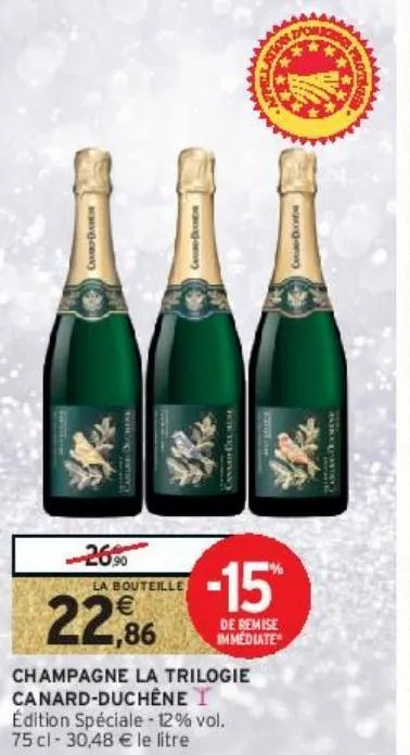 champagne la trilogie  canard-duchêne