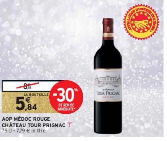 AOP MÉDOC ROUGE  CHÂTEAU TOUR PRIGNAC