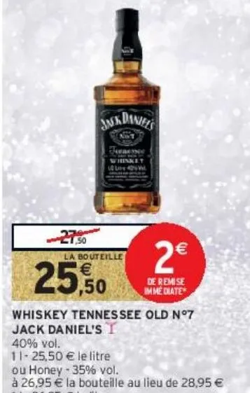 whiskey tennessee old n°7  jack daniel's