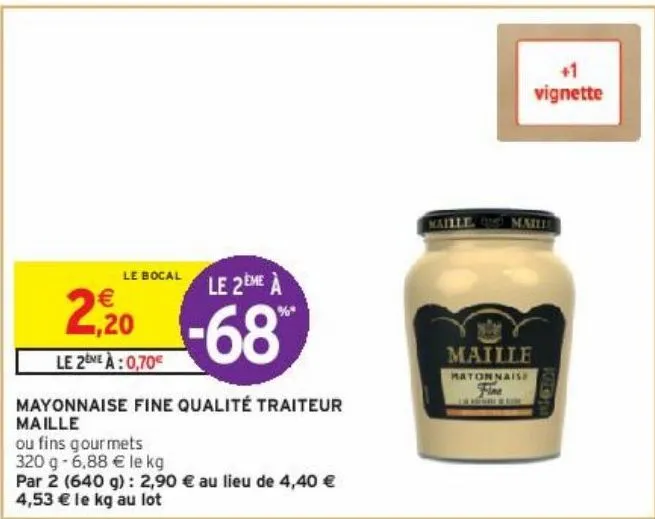 mayonnaise fine qualité traiteur  maille