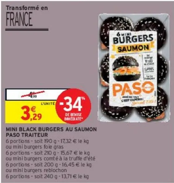 mini black burgers au saumon  paso traiteur
