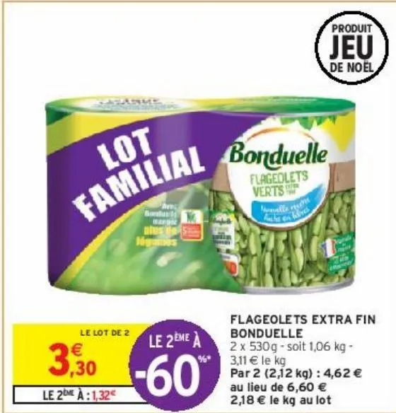 flageolets extra fin bonduelle