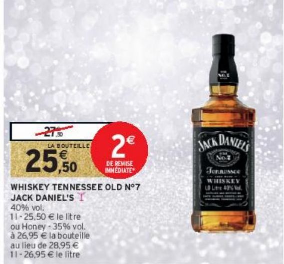 WHISKEY TENNESSEE OLD N°7 JACK DANIEL'S