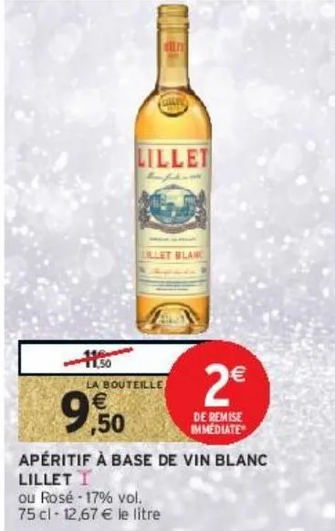 apéritif à base de vin blanc lillet