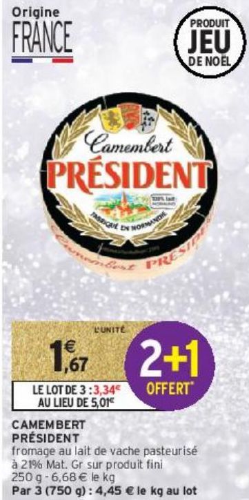 CAMEMBERT PRÉSIDENT