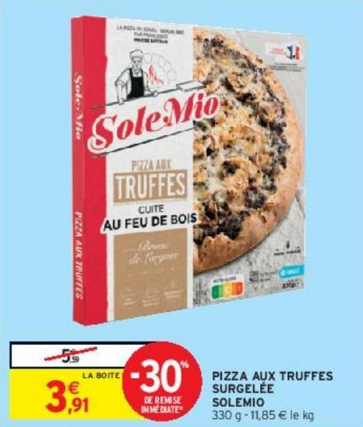 PIZZA AUX TRUFFES SURGELÉE SOLEMIO