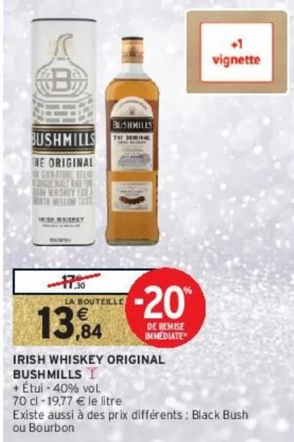 irish whiskey original bushmills