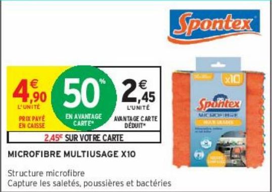 MICROFIBRE MULTIUSAGE X10