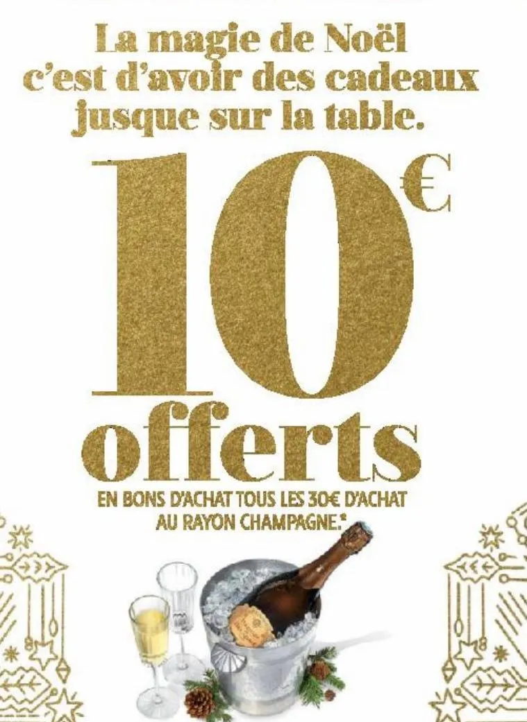 en bons d'achat tous les 30€ d'achat au raton champagne 