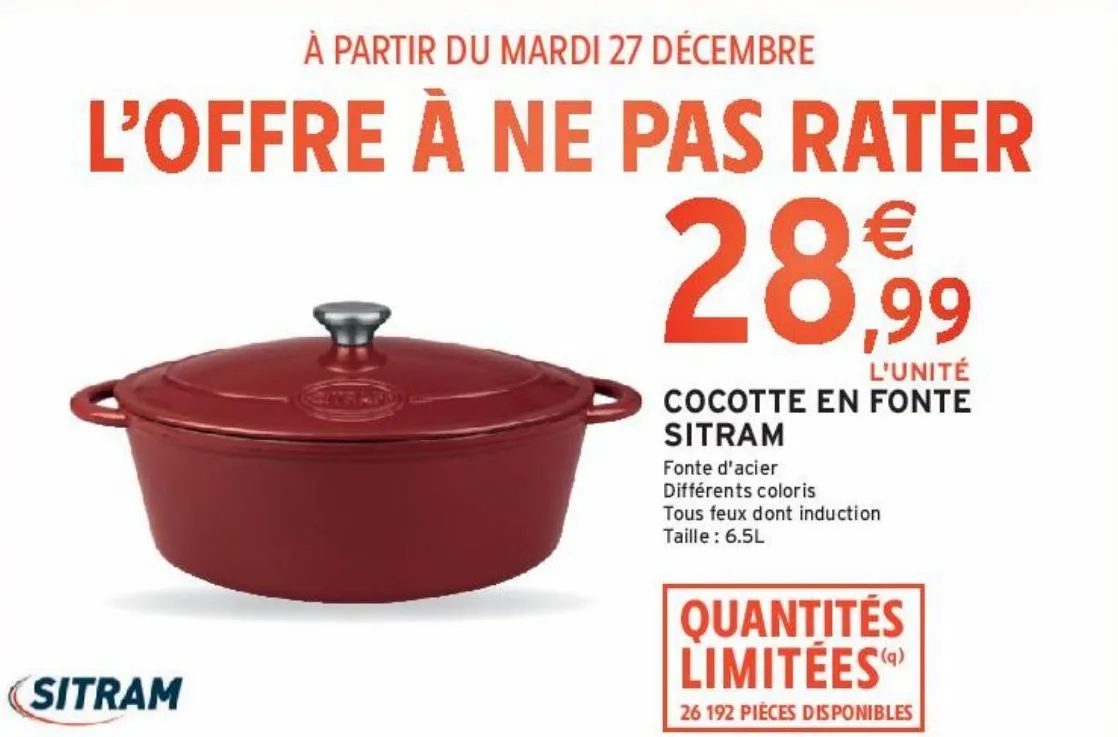 cocotte en fonte sitram