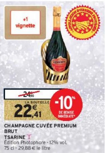 CHAMPAGNE CUVÉE PREMIUM BRUT TSARINE