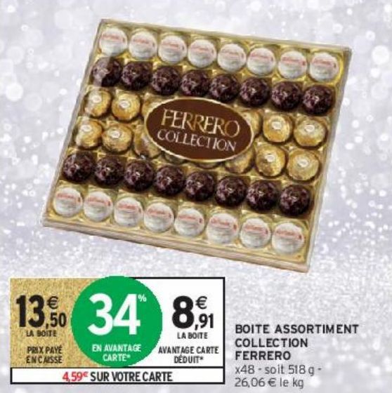 BOITE ASSORTIMENT COLLECTION FERRERO