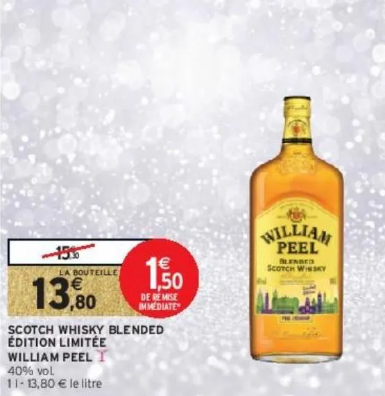 scotch whisky blended édition limitée william peel