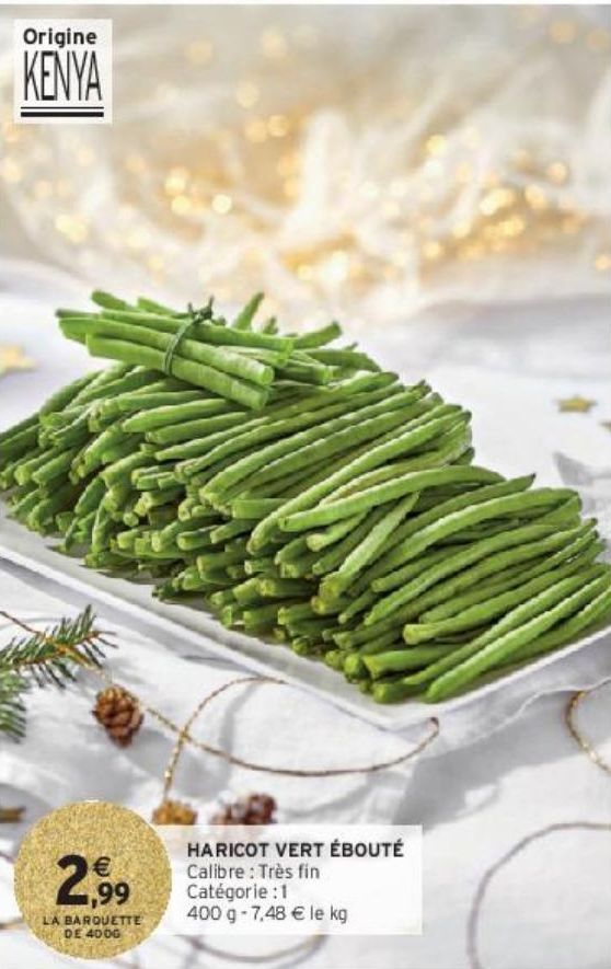 HARICOT VERT ÉBOUTÉ