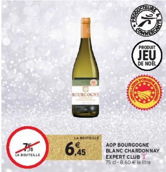 AOP BOURGOGNE BLANC CHARDONNAY EXPERT CLUB