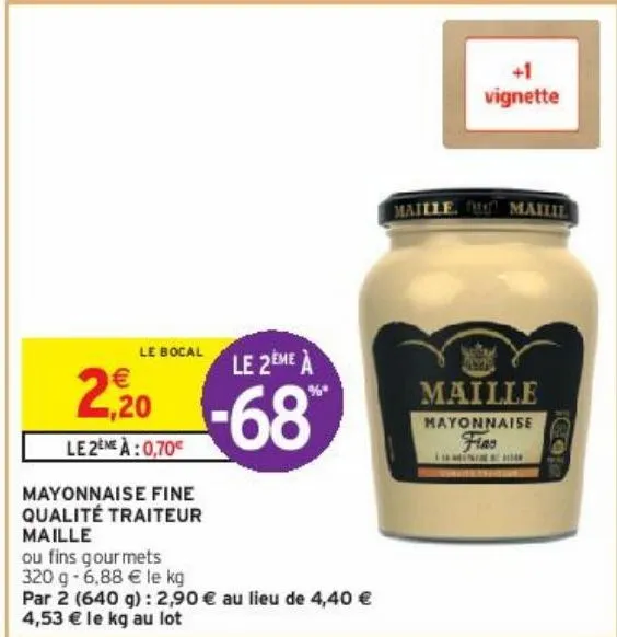mayonnaise fine qualité traiteur maille