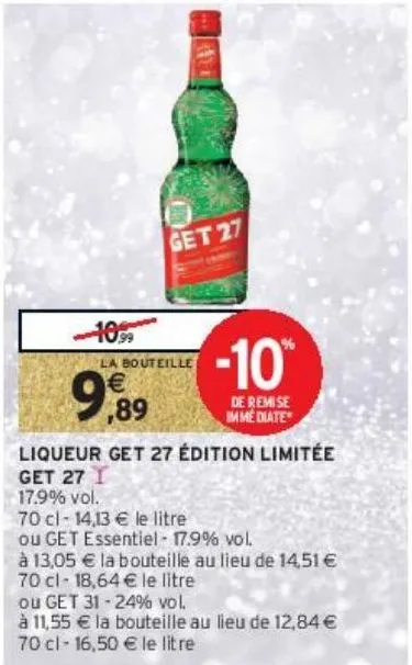 liqueur get 27 édition limitée get 27