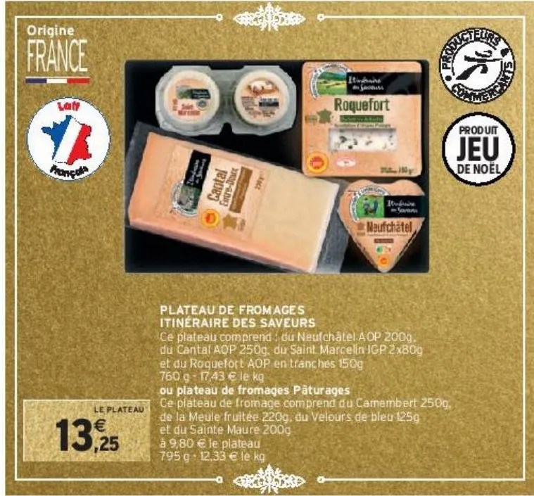 plateau de fromages itinéraire des saveurs