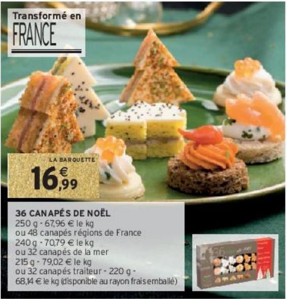 36 CANAPÉS DE NOËL