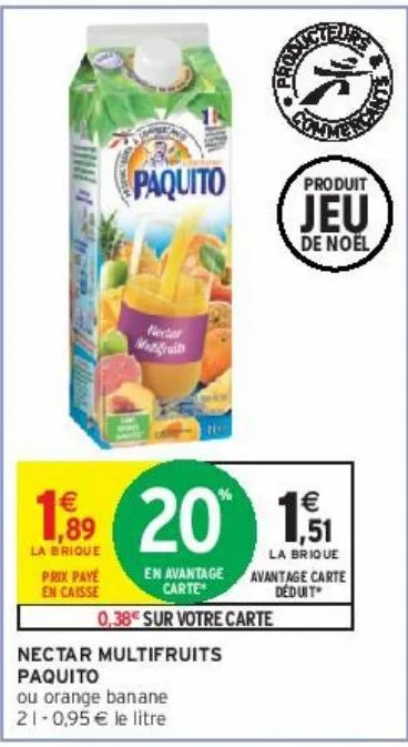 nectar multifruits paquito