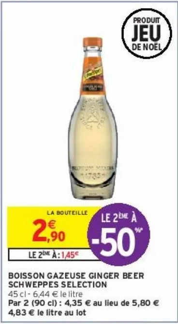 boisson gazeuse ginger beer schweppes selection