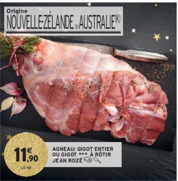 AGNEAU: GIGOT ENTIER OU GIGOT ### À RÔTIR JEAN ROZÉ