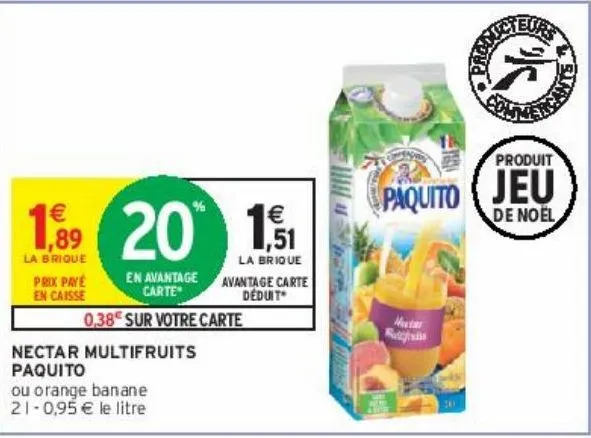 nectar multifruits paquito