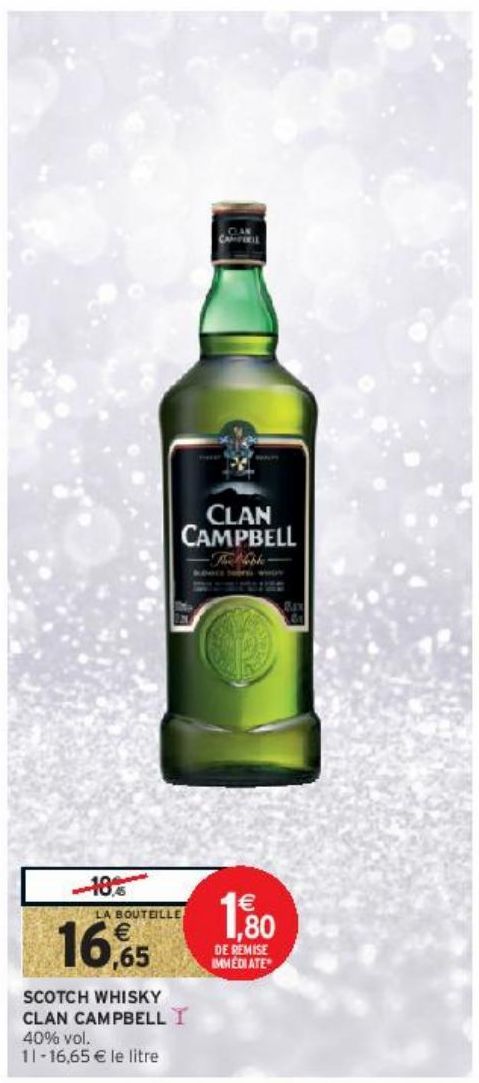SCOTCH WHISKY CLAN CAMPBELL