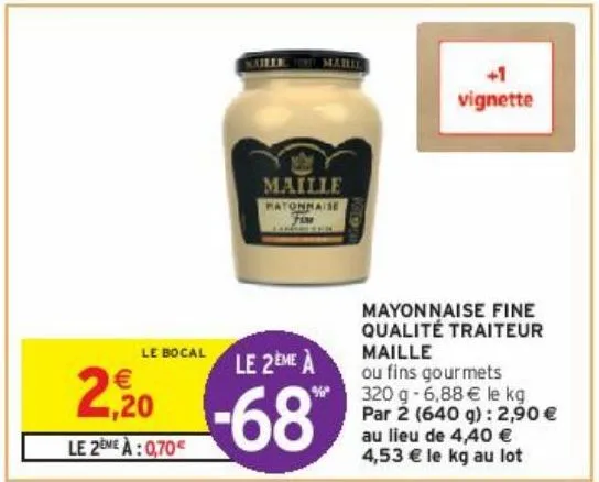 mayonnaise fine qualité traiteur maille
