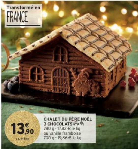 CHALET DU PÈRE NOËL 3 CHOCOLATS