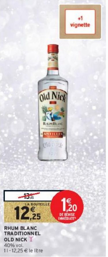 RHUM BLANC TRADITIONNEL OLD NICK