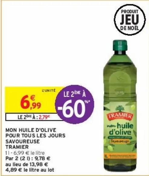 mon huile d'olive pour tous les jours savoureuse tramier