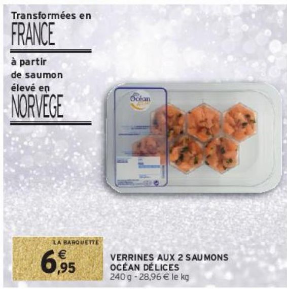 VERRINES AUX 2 SAUMONS OCÉAN DÉLICES