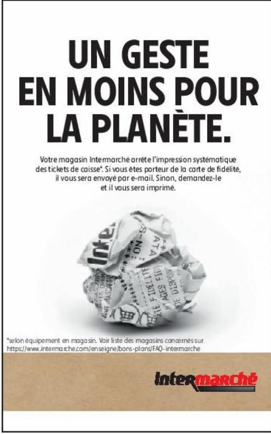 UN GESTE EN MOINS POUR LA PLANÈTE.