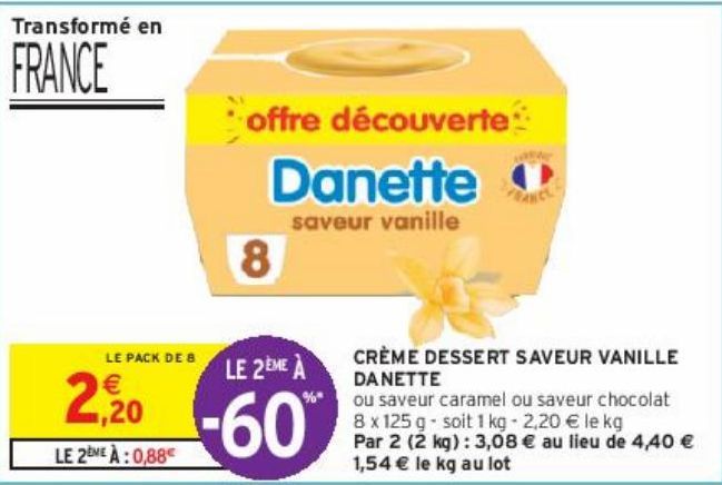 CRÈME DESSERT SAVEUR VANILLE DANETTE