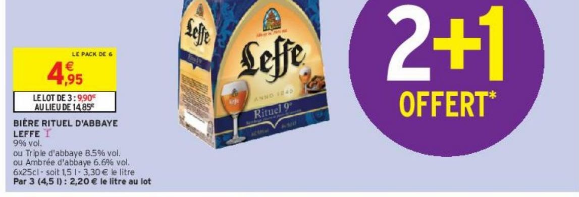 BIÈRE RITUEL D'ABBAYE LEFFE