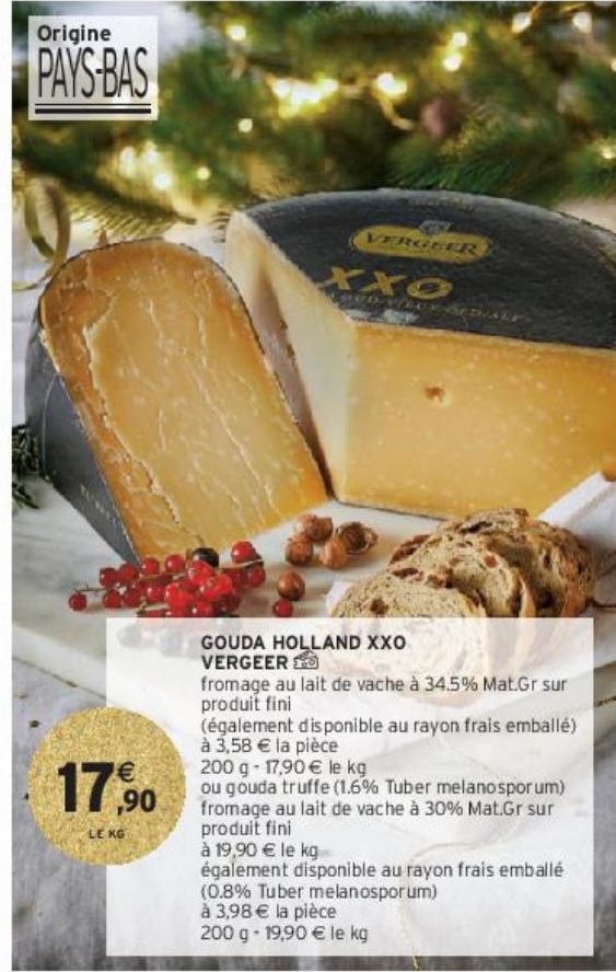 GOUDA HOLLAND XXO VERGEER