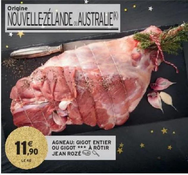 agneau: gigot entier ou gigot à rôtir jean rozé