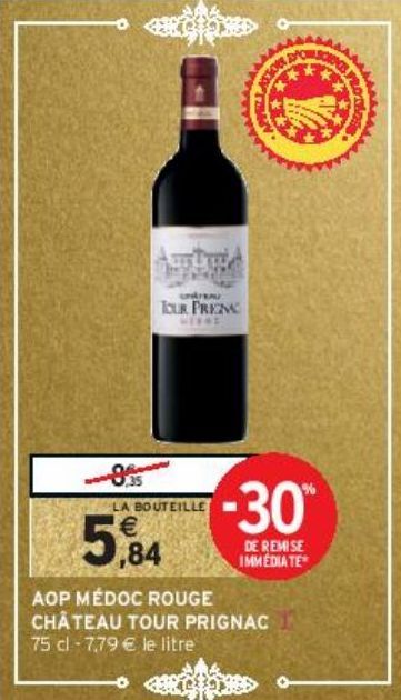 AOP MÉDOC ROUGE CHÂTEAU TOUR PRIGNAC