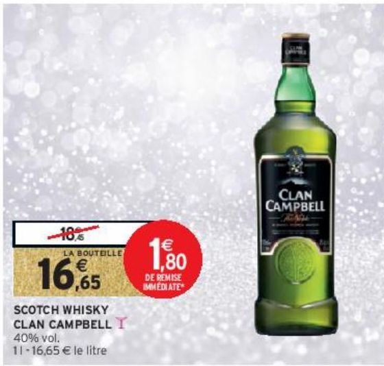 SCOTCH WHISKY CLAN CAMPBELL