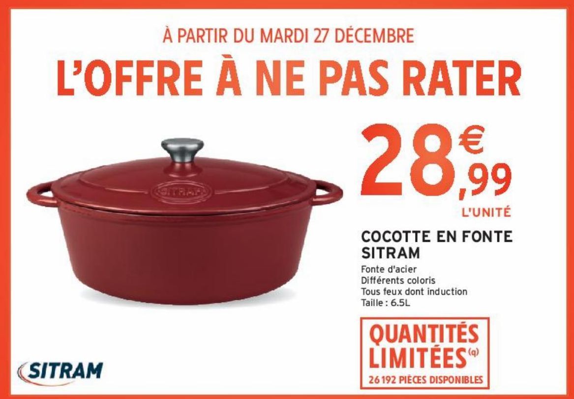 COCOTTE EN FONTE SITRAM