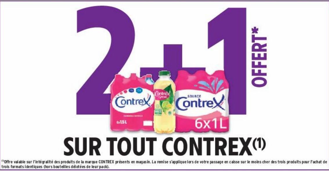 2+1 OFFERT SUR TOUT CONTREX