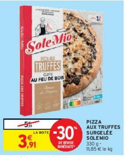 PIZZA AUX TRUFFES SURGELÉE SOLEMIO