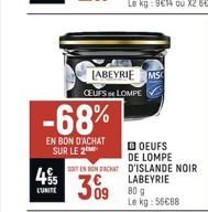 oeufs de lompe Labeyrie