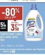 -80%  SUR LE 2  SOIT PAR 2  359  UNITE 