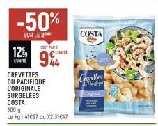 crevettes Costa